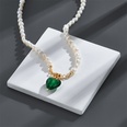 fashion heartshaped natural freshwater pearl copper necklacepicture10